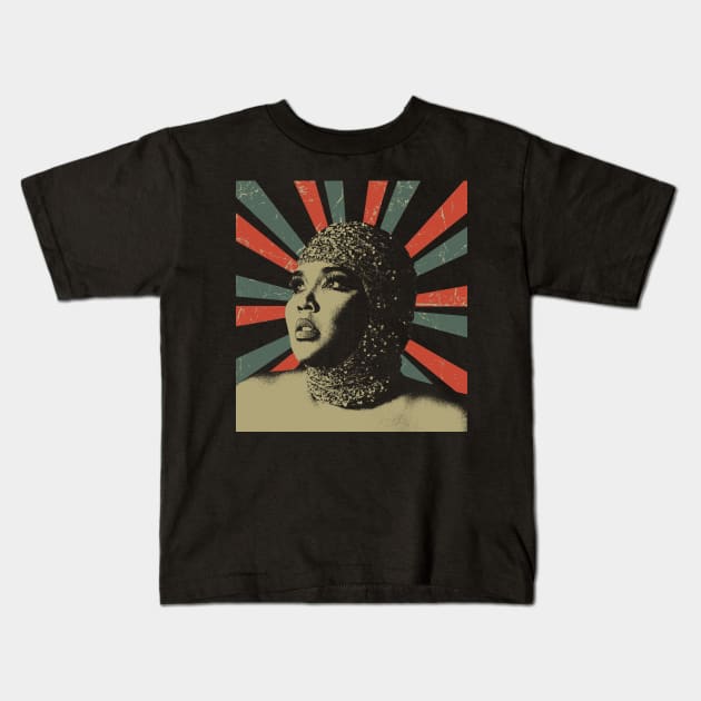 Lizzo || Vintage Art Design || Exclusive Art Kids T-Shirt by Setipixel